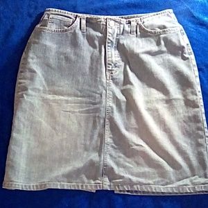 SKIRT Gloria Vanderbilt denim skirt, no waistband style